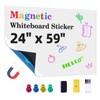 Magnetic Whiteboard Contact Paper 24" x 59" Peel and Stick