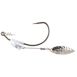 Owner American Flashy Swimmer Hook with CPS (2 Per Pack), 1/0, 1/8-Ounce,Silver