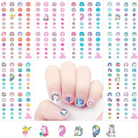 Nail Seal, Unicorn, Cute, Children's Manicure Set, Children's Stickers, Women’s Holiday, Fanoshon Character Design, 200 Kinds to Choose from, Ultra Thin, Overlay, Birthday Party