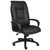 Boss Office Products Executive LeatherPlus Chair with Padded Arms in