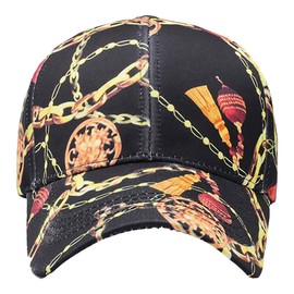 White Fang CA354 Men's Hat, Cap, Casual, 3D Graphic, Stylish, Cool, Black, Black