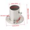 Pxyelec Stainless Steel Closet Rod Flange Holder for Outside Diameter