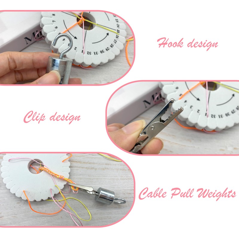 DHER kumihimo Weight Kumihimo Braiding Disc Braider Braiding Fixing Plate,