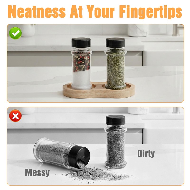 Salt and Pepper Grinder Mill Tray, Salt and Pepper Holder,