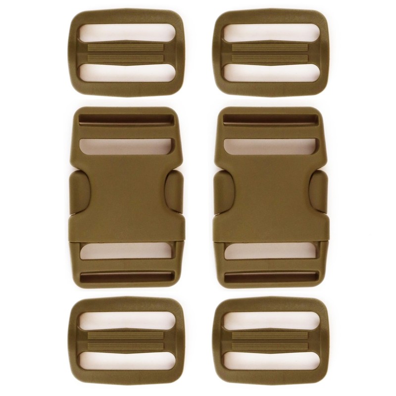 aYrap Side Release Plastic Buckle 1.5 Inch for 1.5''(38mm) Webbing,