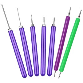 YFFSFDC Quilling Tool Set of 7 Pcs Paper Rolling Tools Quilling Tools Paper Rolls Craft Artificial Flowers DIY Slot Paper Quilling Tools for Beginners