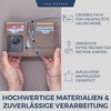 VON HEESEN® Men's Leather Wallet with Coin Compartment and RFID