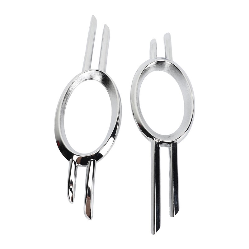 2PCS Fog Lamp Bumper Grille Cover Gloss Chrome 2118851174 Replacement