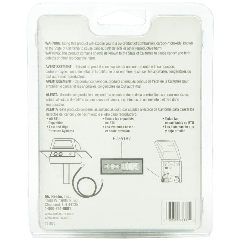 Mr. Heater F276187 Propane/Natural Gas Connector Kit 3/8 Male Pipe