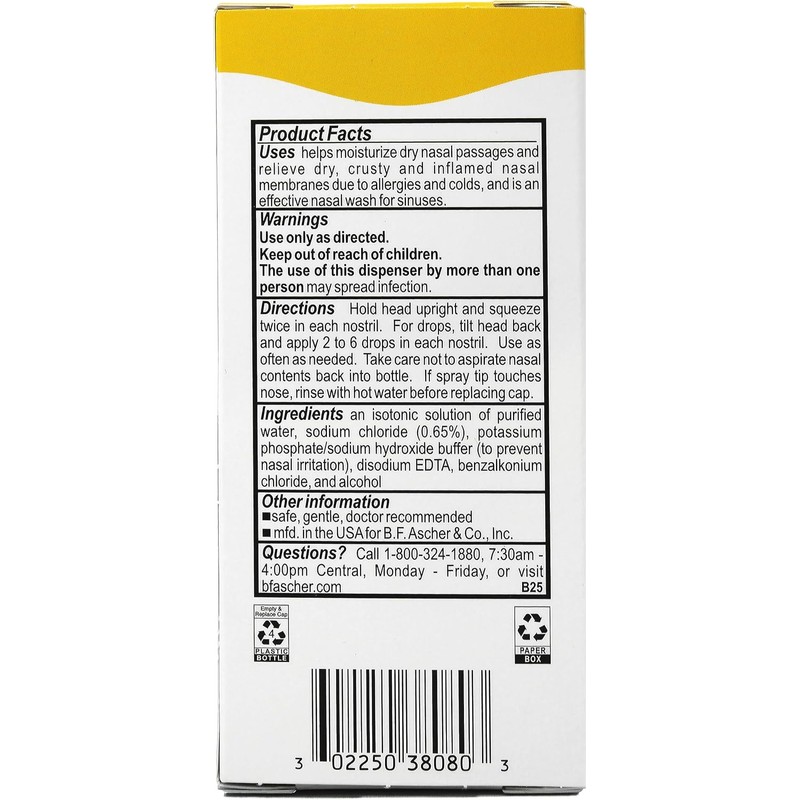 Ayr Saline Nasal Mist Spray 50 mL – Non Medicated