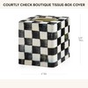 MACKENZIE-CHILDS Tissue-Box Cover, Tissue Holder for Home Decor, Black-and-White Courtly
