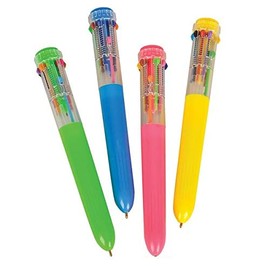 Rhode Island Novelty Ten Color Shuttle Pens (25 Pack)