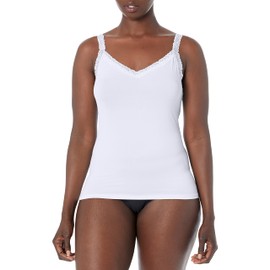 Vanity Fair Camisole, Everyday Layers, Tank Top Women, Spin Cami-Star White, X-Large