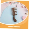 Beavorty Wooden Scalp Brush 3pcs Set Wide Tooth Wooden Comb