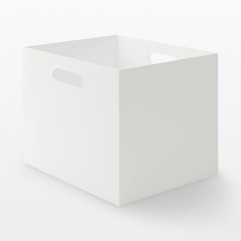MUJI 44902875 Polypropylene File Box Standard for A4 White Gray