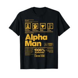 Mens Alpha African 1906 Fraternity Information Description T-Shirt