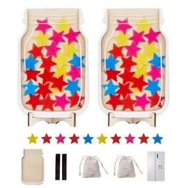 2 Pack Magnetic Reward Jar for Kids, Magnetic Star Reward Jar for Classroom, Behavior Management Classroom Tools, Reward Jar System for Classroom Home, Magnetic Reward Jar for Classroom Board