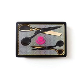 Tula Pink Limited Edition Black & Gold Scissor Tin TPLIMITED1