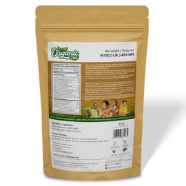 ORGANIC ZING Organic Chia Seeds - Plant-Based Omegas 3 and Protein, Perfect for Smoothies, Salads and Chia Puddings (454 Gram) Pack of 1