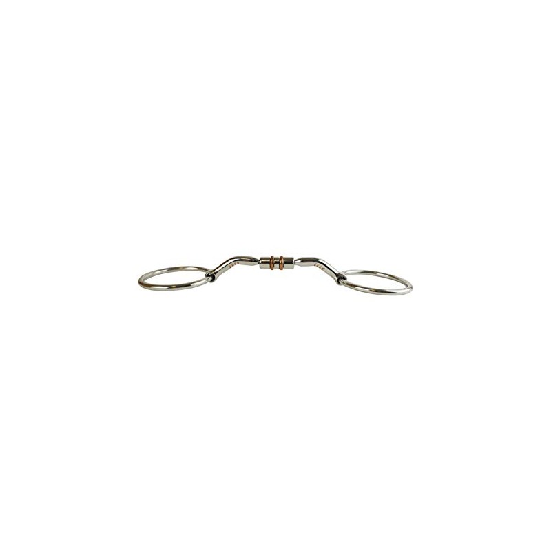 AK Loose Ring Rotary Curved Snaffle Horse Riding Bits with