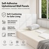 Antenat 3D Self-Adhesive Kids Headboard Padding, 4PK White 13.7"