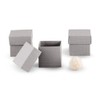 WEDDINGSTAR Square Favor Box with Lid - Silver - Pack