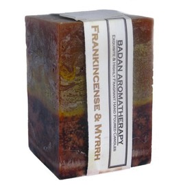 Badan Frankincense & Myrrh Scented Pillar Candles (3"x4.5" Square) Medium …