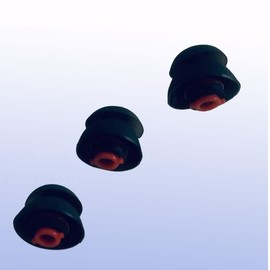 Zotech Replacement Eartips for Plantronics Voyager 5200, 3 Pcs (Double Flange)