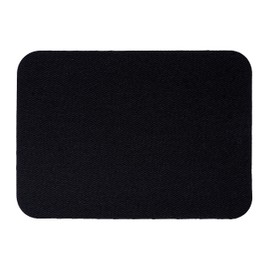 Johnson & Smith Iron On Patches - 14-Piece Iron On Patch for Clothing, Pants Repair - Adhesive Fabric Patches in 2 Shapes - Easy to Use, No Sewing Needed - Cool Rectangle and Round Patches – Black