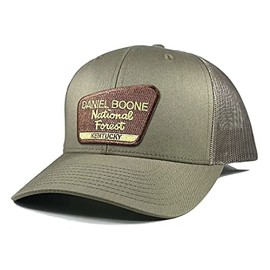 Homeland Tees Men's Daniel Boone National Forest Patch Trucker Hat - Olive