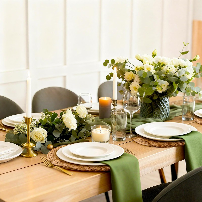 13 in Round Woven Placemats Plate Chargers Set of 12,