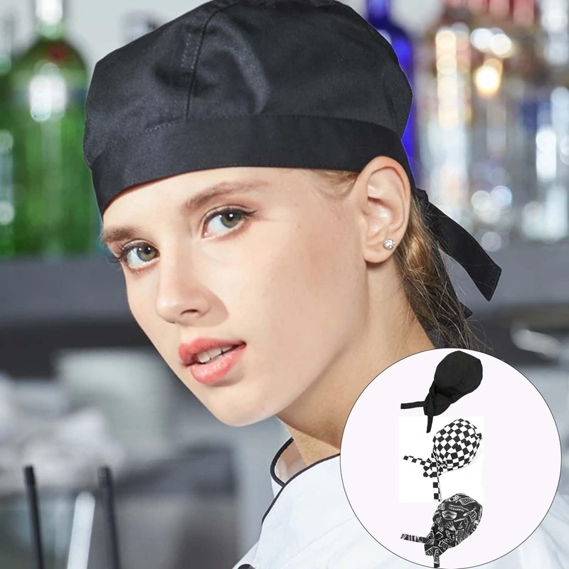3Pcs Chef Hat, Kitchen Chef Hat Cook Hats Waiter Work
