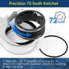 YIYEIE 6 Pcs Extra Long Flex Head Ratcheting Wrench Set,