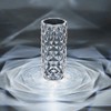 Crystal Table Lamp Light 3 Colours Changing USB Chargeable LED