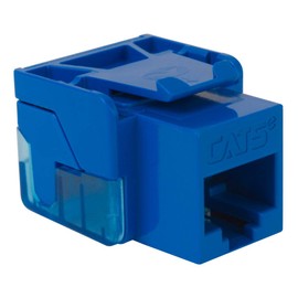 ICC CAT5e RJ45 Keystone Jack for EZ Style, Blue, 25-Pack