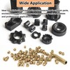 QSJ Threaded Insert 400Pcs M3 x L4 x D5 Heat