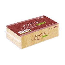 Elleair Paper Towels, Smart Type, Unbleached, Single Size, 200 Sheets (Medium)