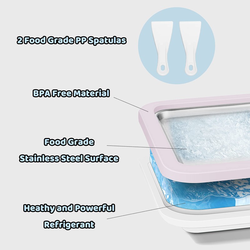JoyMech Ice Plate for Making Ice, Rolled Ice Cream Maker,