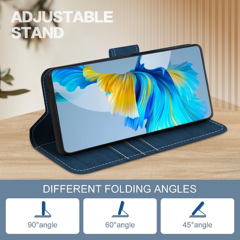 Shantime Leather Wallet Case Compatible with AGM Glory, Colorful Flip