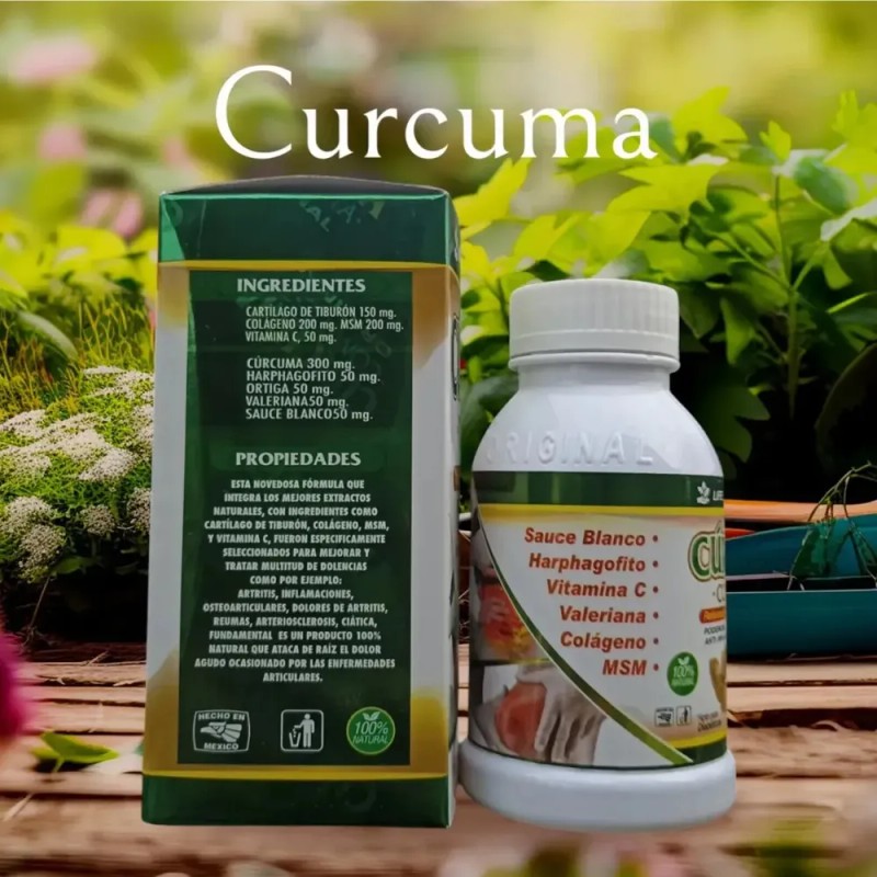Cúrcuma Compuesta Anti Flamatorio 60 Tabletas Pack 3 Sin Sabor
