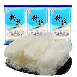 Longkou Vermicelli Pea Crystal Hotpot Vermicelli, Rice Salad and BBQ Topping600g (3 packs*200g)21 ounces