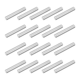 sourcing map 20Pcs M4 x 25mm 304 Stainless Steel Dowel Pin, Cylindrical Shelf Support Peg Pin Parallel Pin Fastener for Mechanical Manufacturing, Industry, Furniture Installation, Silver