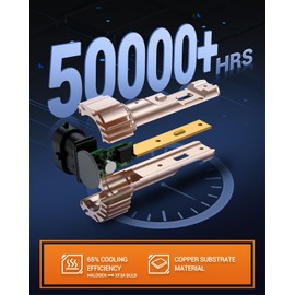 SEALIGHT H10 LED Fog Light Bulbs Yellow, 13000LM 600% Brightness H8 LED Fog Bulb, 3000K Amber Strong Penetration, Play and Plug, Pack of 2