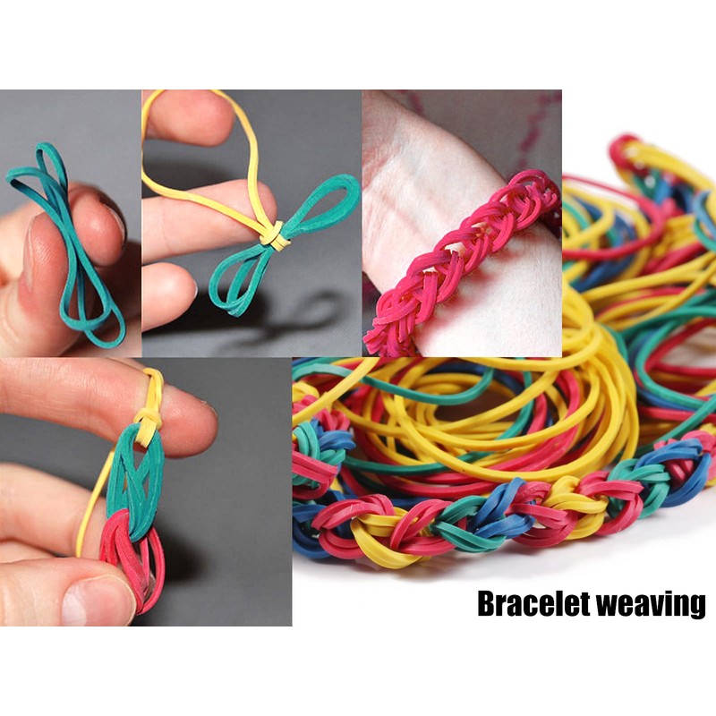 Rubber Bands, 600 Pieces, Rubber Rings, Colour 38 x 1.4