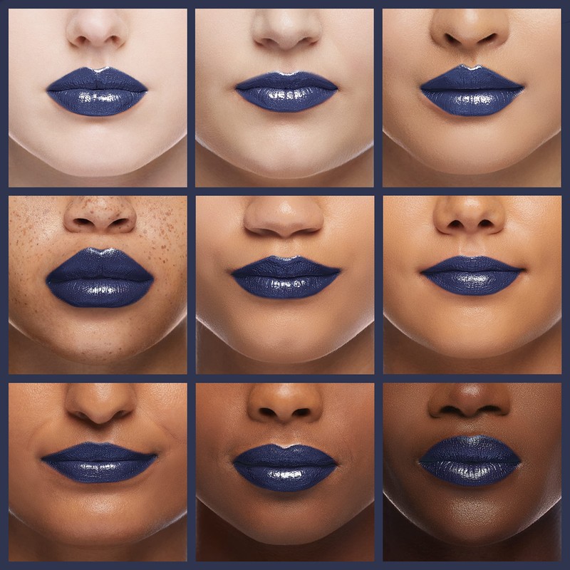 Black Radiance Metalicious Metallic Lipstick Lip Sculptor Magnetic Sapphire (Blue)