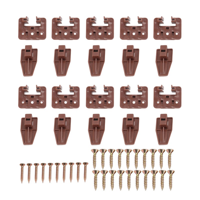 10 Pack Drawer Track Guide and Glides Dresser Center Mount