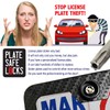 Aootf License Plate Screws- Anti Theft Car Plate Screws Bolts,