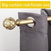 Ycolnaefllr Round Replacement Finials for 1 and 7/8 Inch Curtain