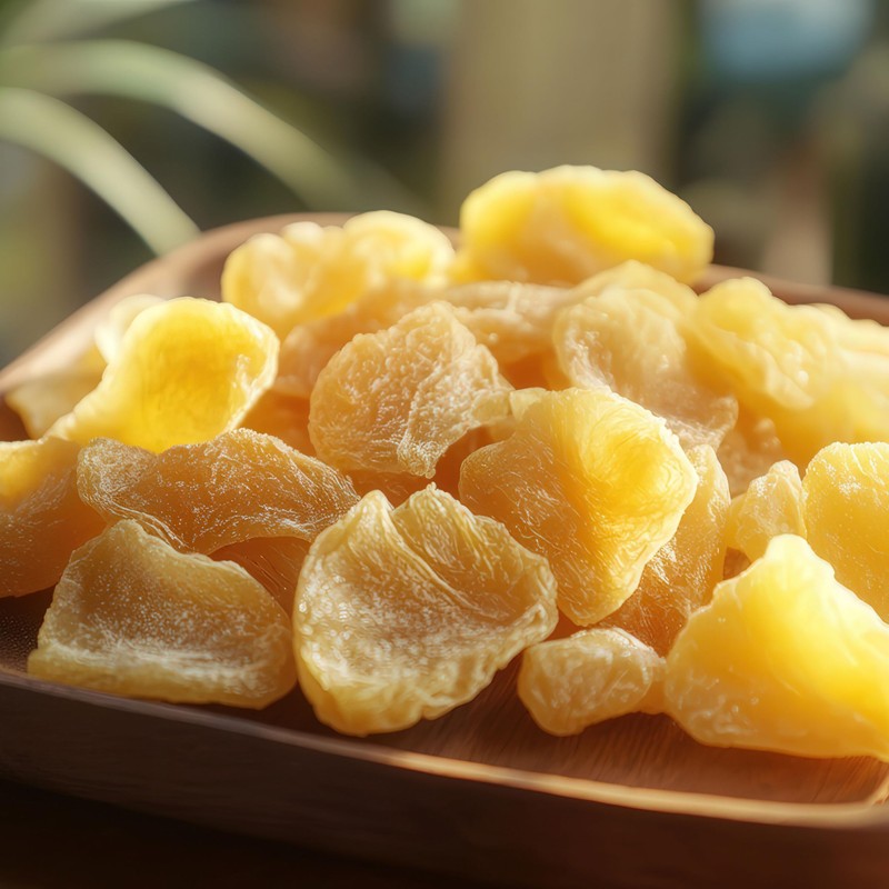 Dried Pineapple Chunks, 1 Pound Bag, The Hampton Popcorn &