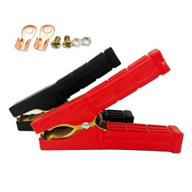 Bamyli Bamyli 2 Stck Autobatterie-Krokodilklemmen, fr Batterieladeger?te, Starthilfekabel & Schwei?ger?te C Isolierte Starterklemmen Soft-Griffen fr Auto/Motorrad/Boot